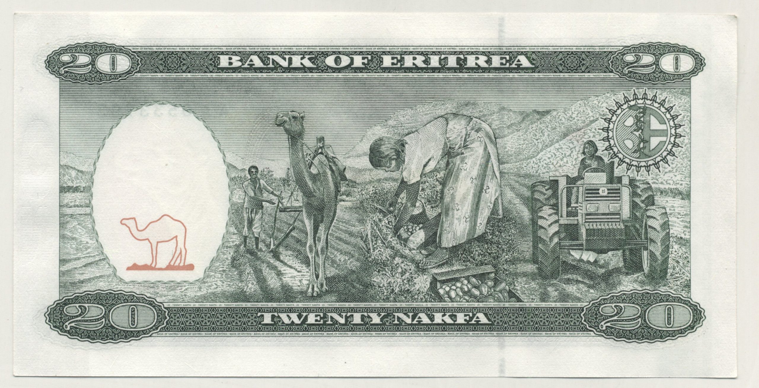 Eritrea 20 Nakfa 24-5-1997 Pick 4 UNC Eritrea 20 Nakfa 24-5-1997 Pick 4 UNC
