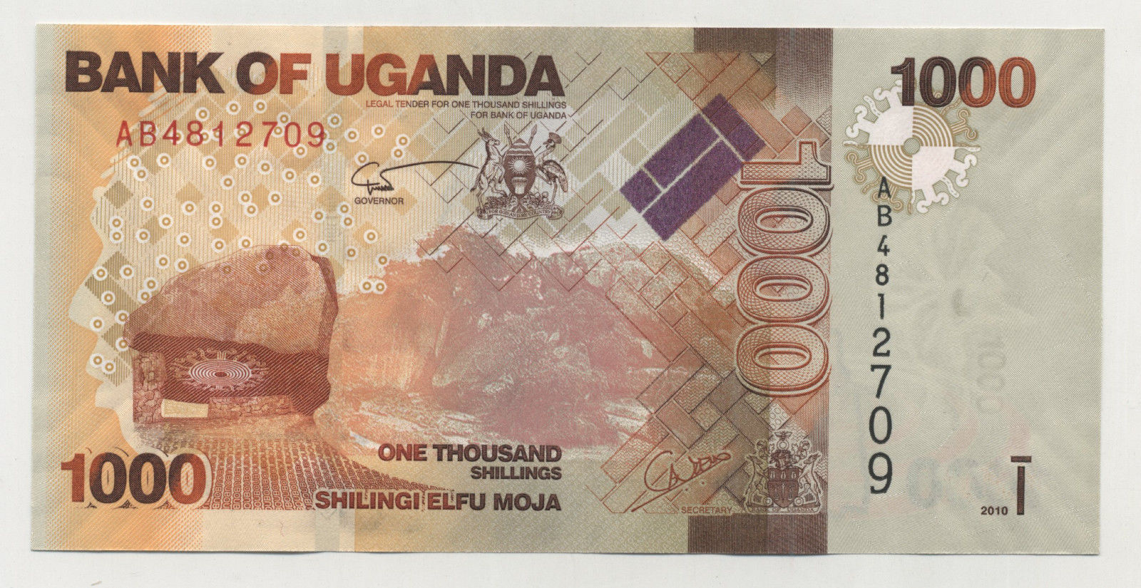 Uganda 1000 Shilingi 2010 Pick 49 UNC Uganda 1000 Shilingi 2010 Pick 49 UNC