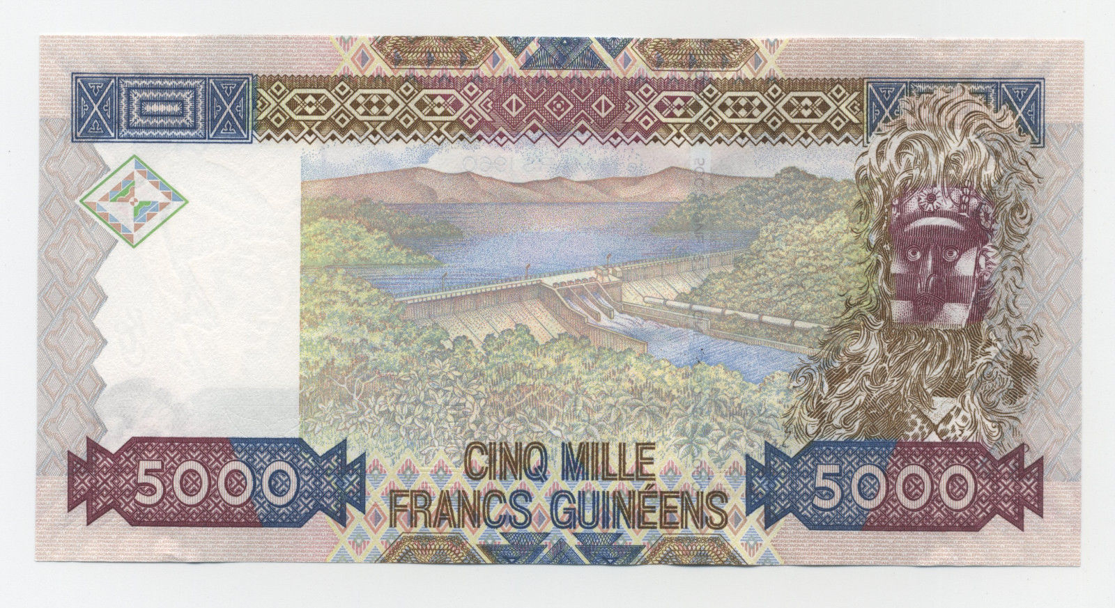 Guinea 5000 Francs 2006 Pick 41a UNC Guinea 5000 Francs 2006 Pick 41a UNC