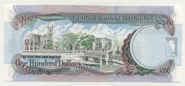 Barbados 100 Dollars 1-5-2007 Pick 71 UNC