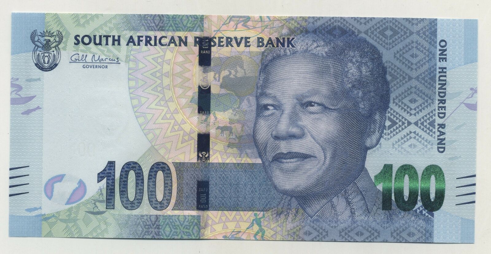 South Africa 100 Rand ND 2012 Pick 136 UNC South Africa 100 Rand ND 2012 Pick 136 UNC