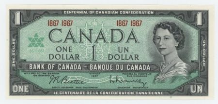 Canada 1 Dollar 1967 Pick 84a UNC