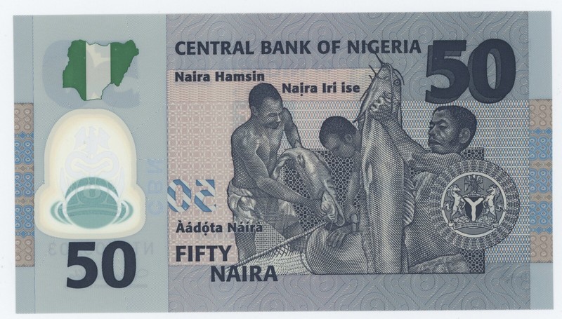 Nigeria 50 Naira 2010 Pick 37 UNC Polymer Nigeria 50 Naira 2010 Pick 37 UNC Polymer