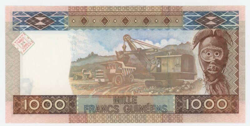 Guinea 1000 Francs 2006 Pick 40 UNC Guinea 1000 Francs 2006 Pick 40 UNC