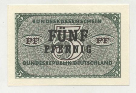Germany Federal Rep 5 Pfennig ND 1967 Pick 25 UNC