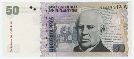 Argentina 50 Pesos ND 1999 Pick 350 aUNC