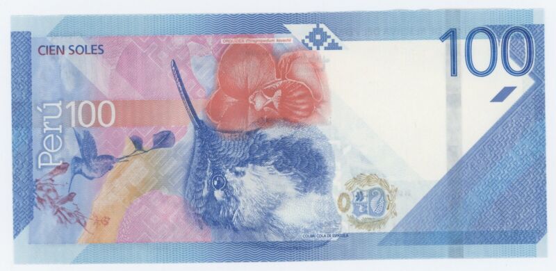 Peru 100 Soles 21-3-2019 Pick 199 UNC Peru 100 Soles 21-3-2019 Pick 199 UNC