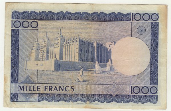 Mali 1000 Francs 22-9-1960 Pick 9 VF