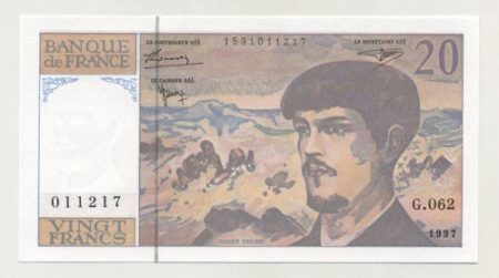 France 20 Francs 1997 Pick 151i UNC