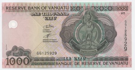 Vanuatu 1000 Vatu ND 2002 Pick 10b UNC