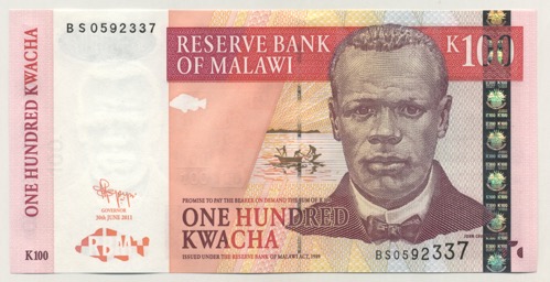 Malawi 100 Kwacha 30-6-2011 Pick 54c UNC