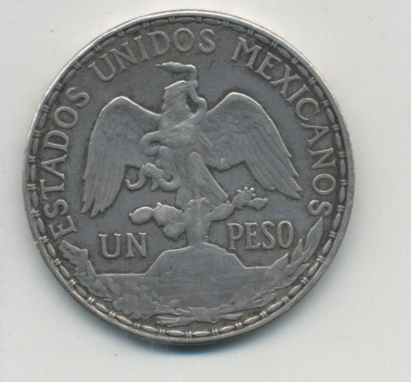 Mexico 1 PESO 1910 CABALLITO KM 453 Silver VF