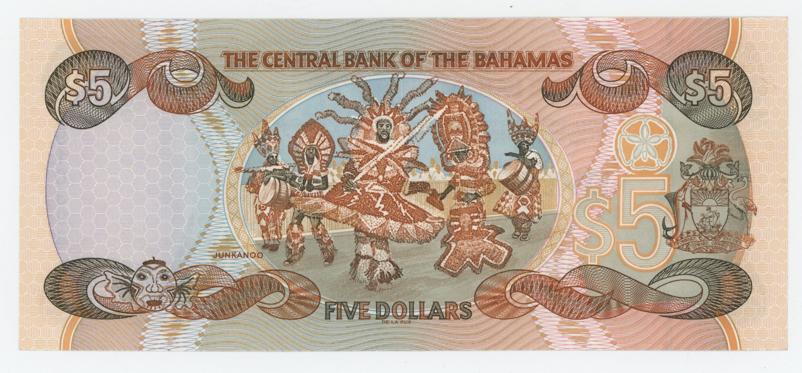 Bahamas 5 Dollars 2001 Pick 63b UNC Bahamas 5 Dollars 2001 Pick 63b UNC