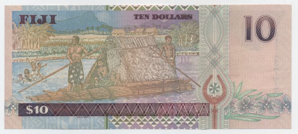 Fiji 10 Dollars ND 2002 Pick 106 UNC