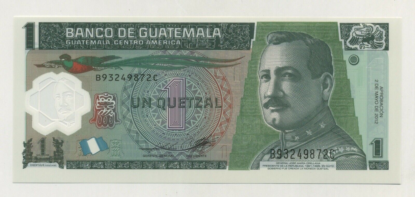 Guatemala 1 Quetzal 2-5-2012 Pick 115b UNC Guatemala 1 Quetzal 2-5-2012 Pick 115b UNC