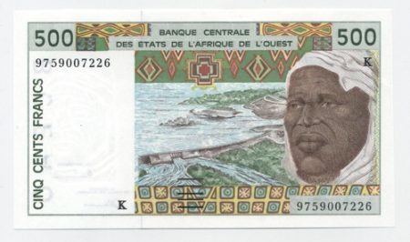 West African States 500 Francs 1997 Pick 710Kg UNC