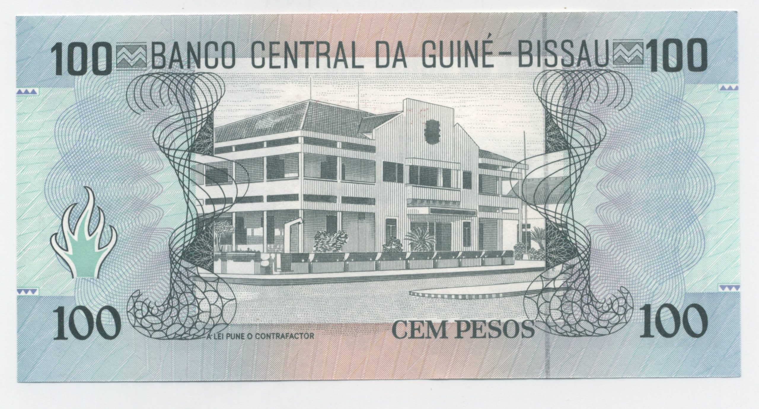 Guinea Bissau 100 Pesos 1-3-1990 Pick 11a UNC Guinea Bissau 100 Pesos 1-3-1990 Pick 11a UNC