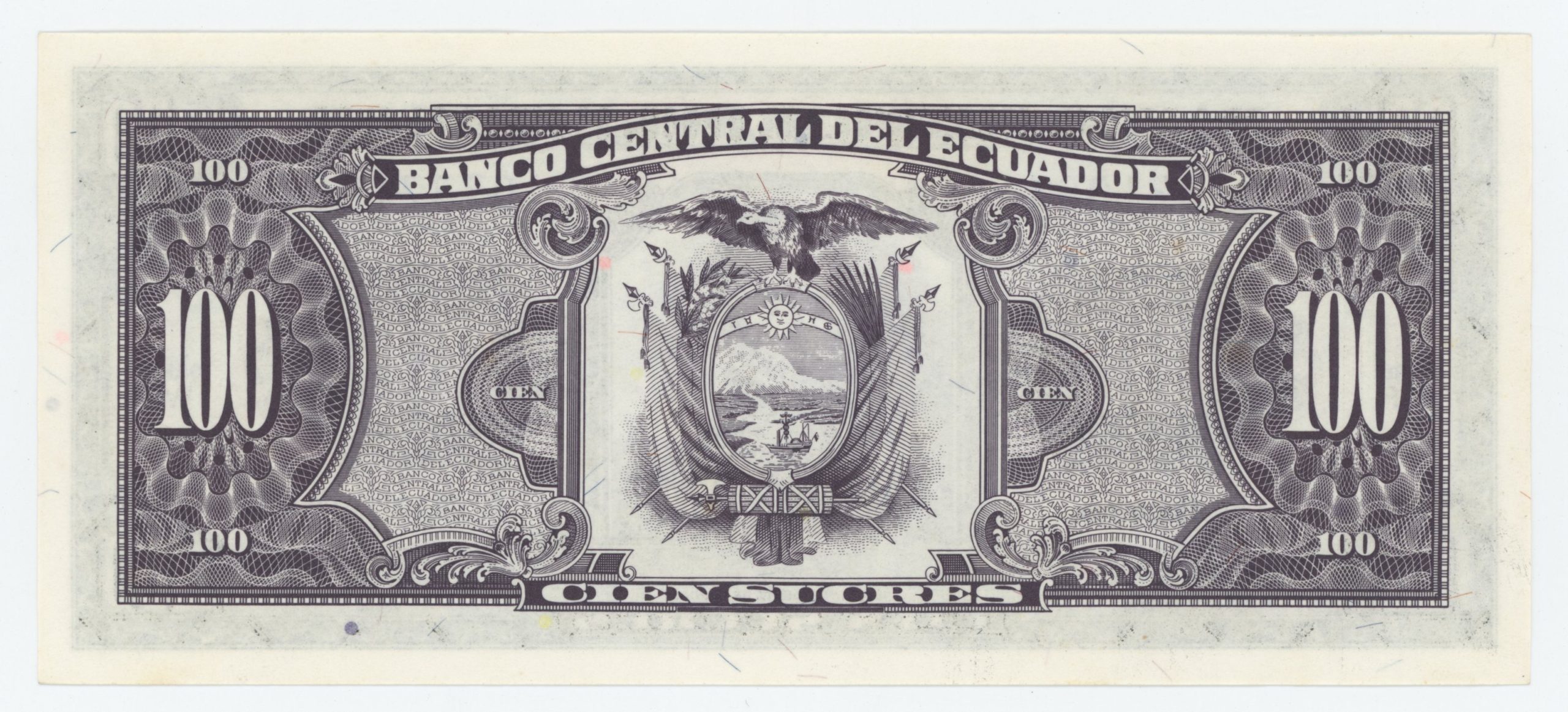 Ecuador 100 Sucres 20-8-1993 Pick 123Ab UNC Ecuador 100 Sucres 20-8-1993 Pick 123Ab UNC