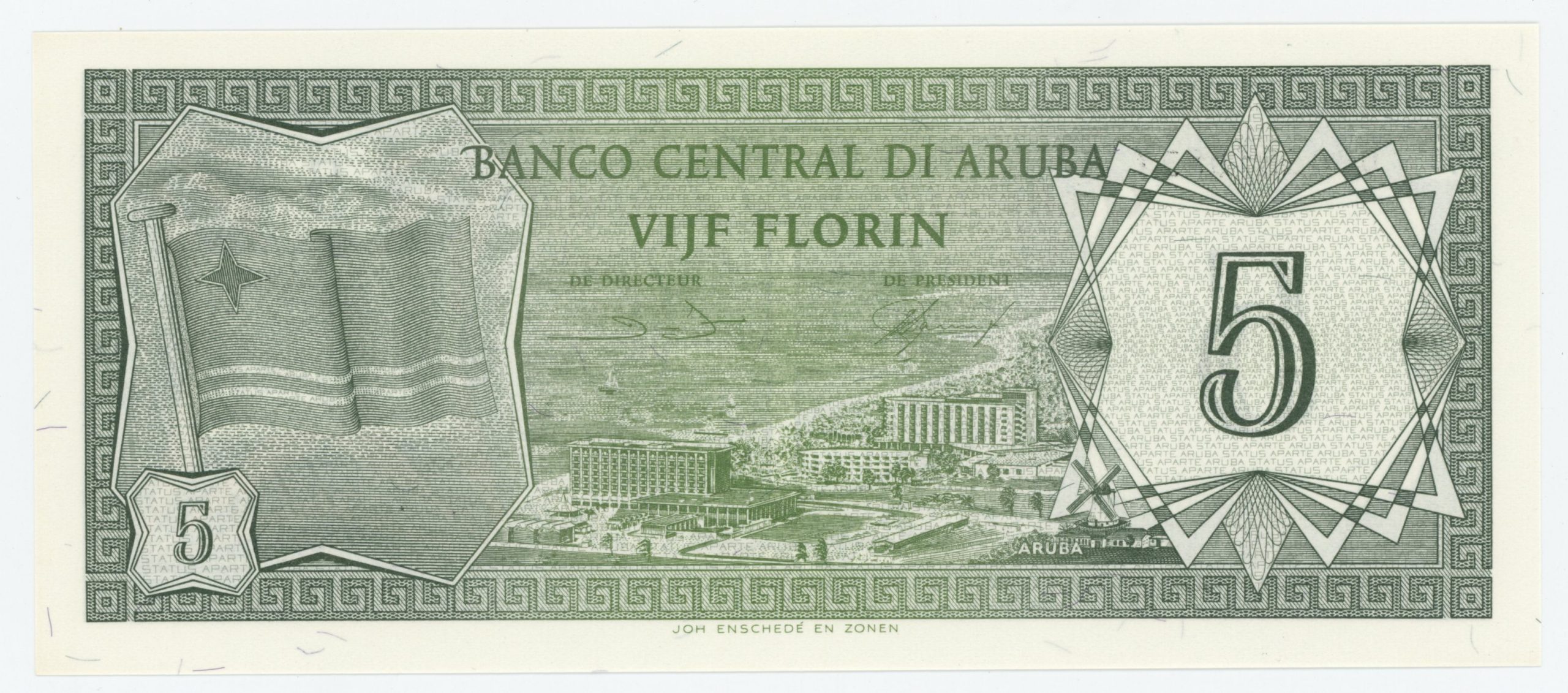 Aruba 5 Florin 1-1-1986 Pick 1 UNC Aruba 5 Florin 1-1-1986 Pick 1 UNC