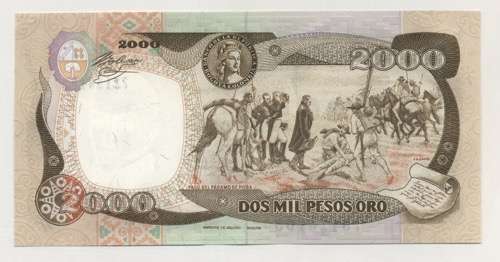 Colombia 2000 Pesos 17-12-1990 Pick 433c UNC Colombia 2000 Pesos 17-12-1990 Pick 433c UNC