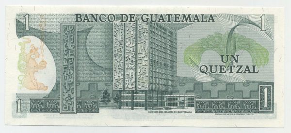Guatemala 1 Quetzal 7-1-1981 Pick 59c UNC