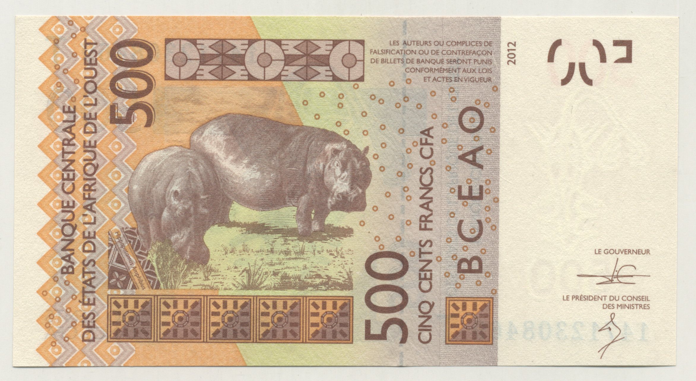 West African States 500 Francs 2012 2014 Pick 819Tc UNC West African States 500 Francs 2012 2014 Pick 819Tc UNC