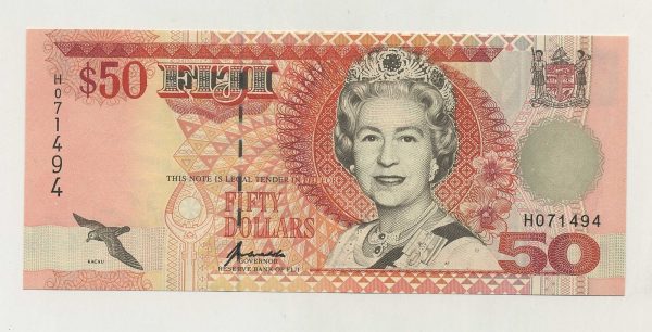 Fiji 50 Dollars ND 1996 Pick 100a UNC