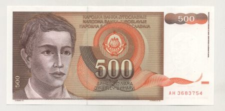 Yugoslavia 500 Dinara 1991 Pick 109 UNC