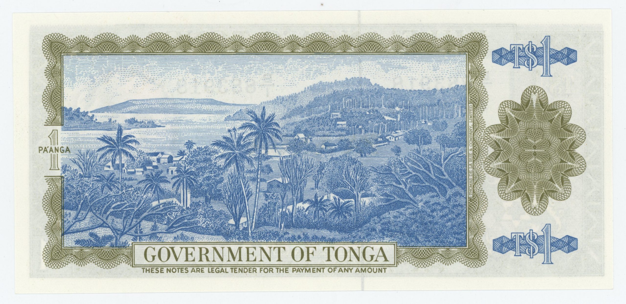 Tonga 1 Pa anga 27-2-1987 Pick 19c UNC Tonga 1 Pa anga 27-2-1987 Pick 19c UNC