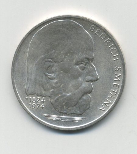Czechoslovakia 100 korun 1974 150 th Anniversary B Smetana KM 82 UNC