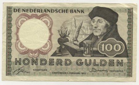 Netherlands 100 Gulden 2-2-1953 Pick 88 VF-