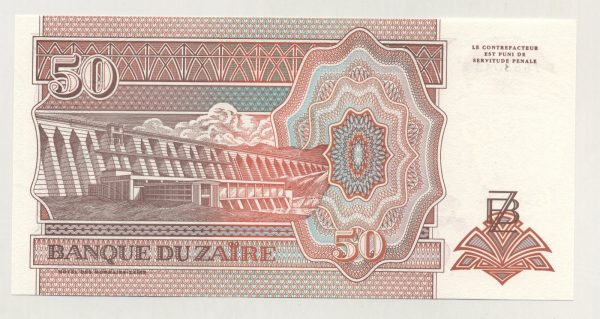 Zaire 50 Nouveaux Zaire 24-6-1993 Pick 57 UNC