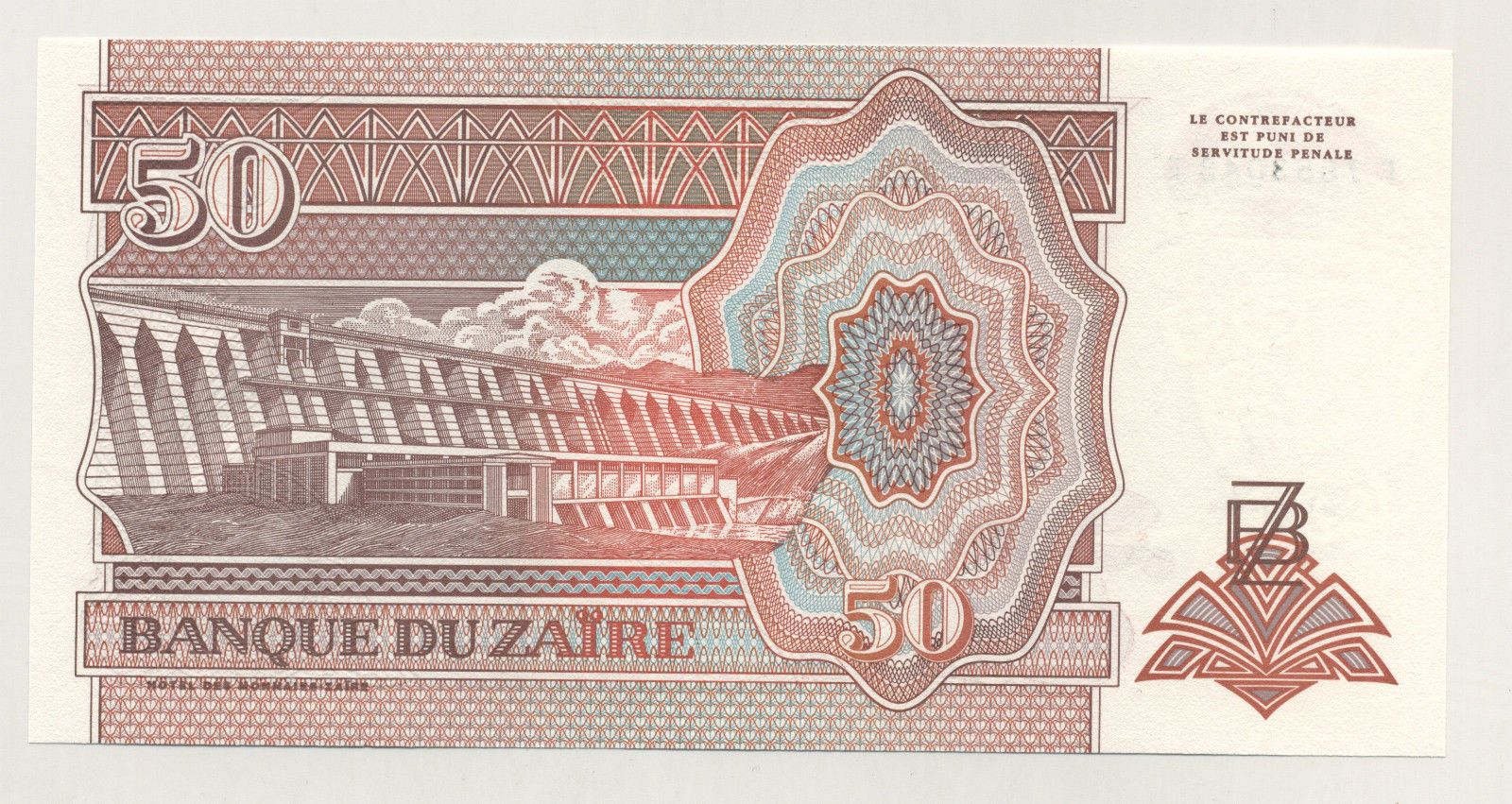 Zaire 50 Nouveaux Zaire 24-6-1993 Pick 57 UNC Zaire 50 Nouveaux Zaire 24-6-1993 Pick 57 UNC