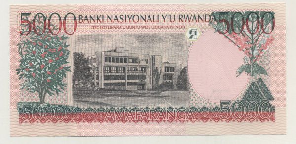 Rwanda 5000 Francs 1-12-1998 Pick 28 UNC