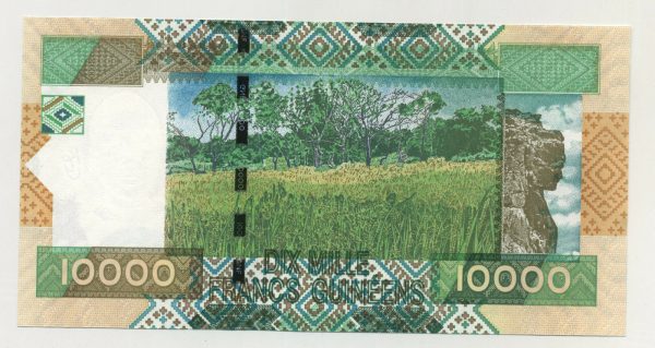 Guinea 10000 Francs 2007 Pick 42 UNC