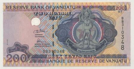 Vanuatu 200 Vatu ND 1995 Pick 8b UNC