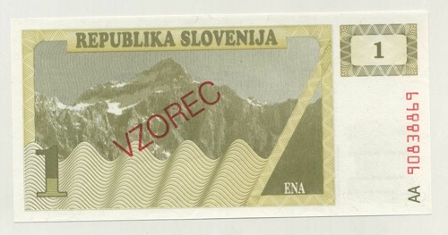 Slovenia 1 Tolarjev 1990 Pick 1s1 UNC