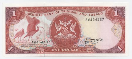 Trinidad & Tobago 1 Dollar ND 1985 Pick 36a UNC
