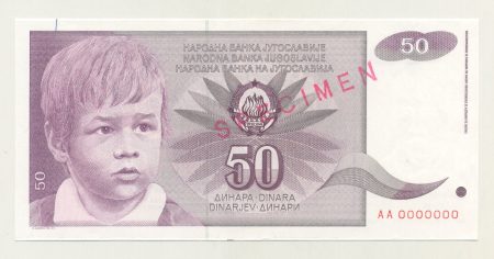 Yugoslavia 50 Dinara 1-6-1990 Pick 104s aUNC