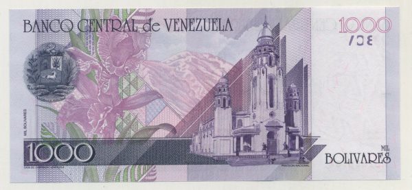 Venezuela 1000 Bolivares 10-9-1998 Pick 79 UNC