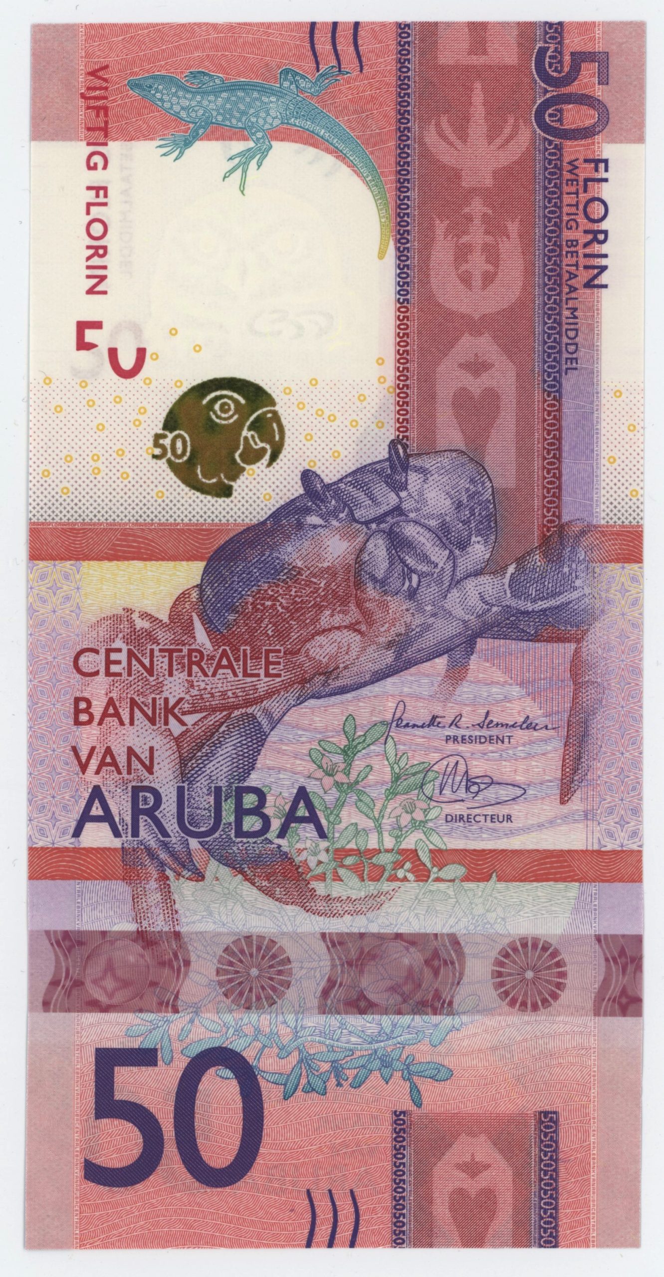 Aruba 50 Florin 1-1-2019 Pick 23 UNC Aruba 50 Florin 1-1-2019 Pick 23 UNC