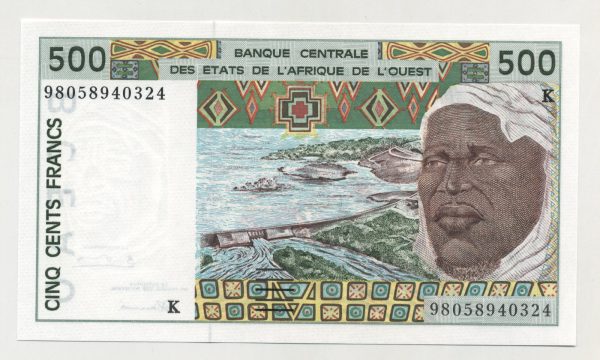 West African States 500 Francs 1998 Pick 710Ki UNC