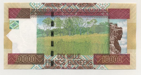 Guinea 10000 Francs 2012 Pick 46 UNC