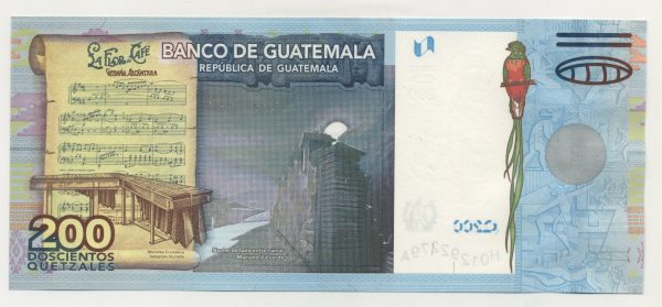 Guatemala 200 Quetzales 18-2-2009 Pick 120 UNC