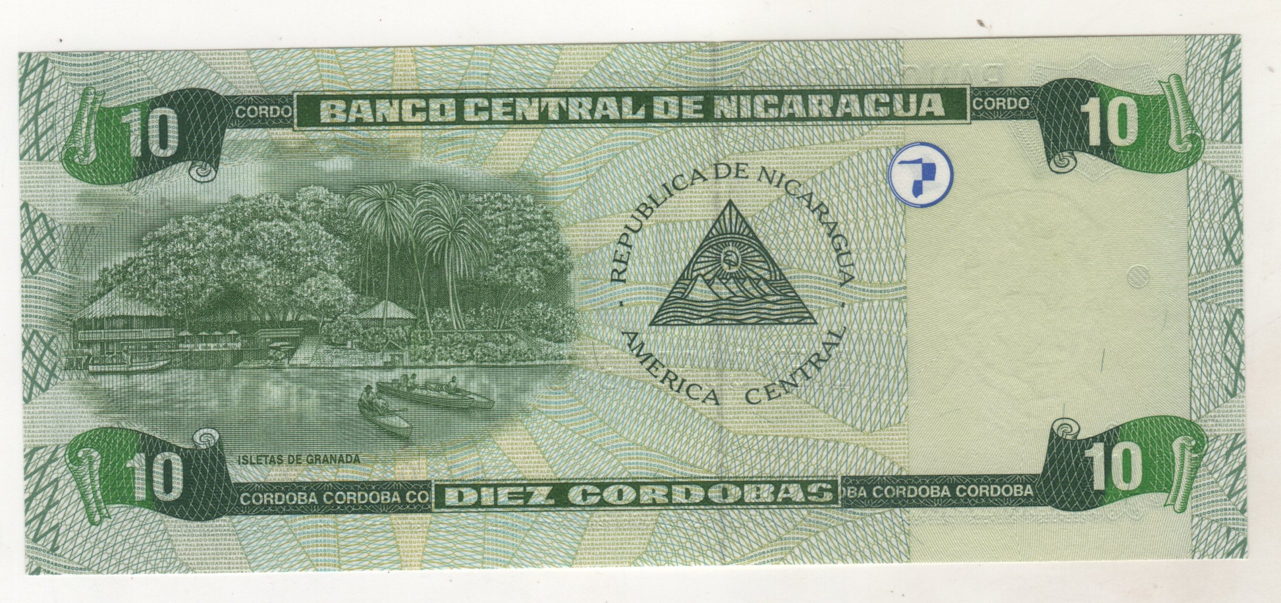 Nicaragua 10 Cordobas 2002 Pick 191 UNC Nicaragua 10 Cordobas 2002 Pick 191 UNC