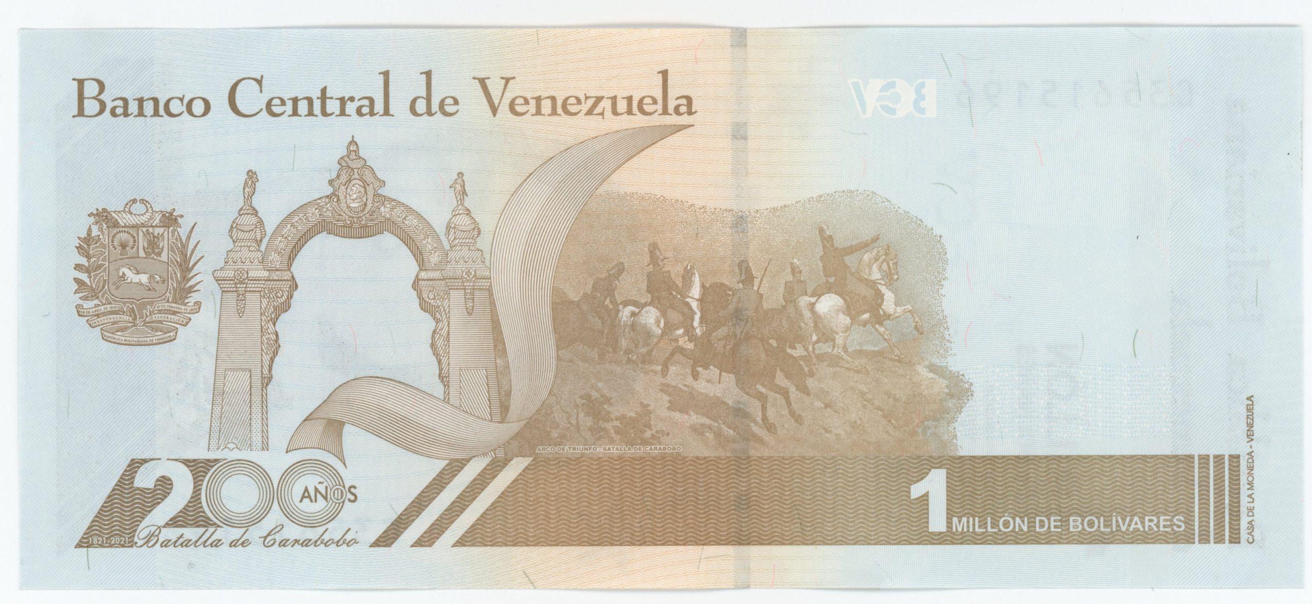 Venezuela 1000000 Bolivares 3-9-2020 P 114 UNC Ser C Venezuela 1000000 Bolivares 3-9-2020 P 114 UNC Ser C