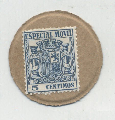 Spain España 5 Centimos BLUE ND 1938 Pick 96 NL Unc
