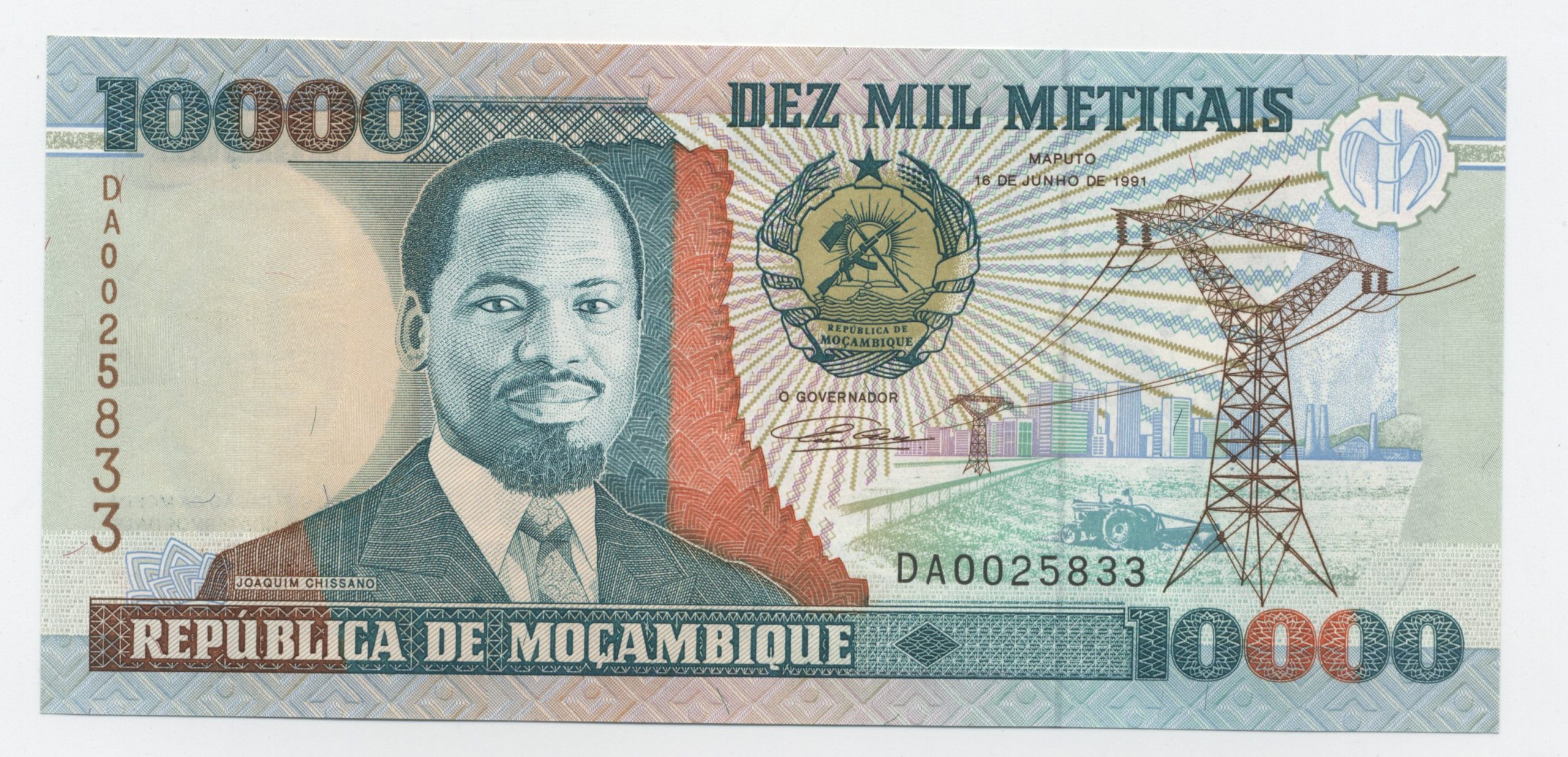 Mozambique 10000 Meticais 16-6-1991 Pick 137 UNC Mozambique 10000 Meticais 16-6-1991 Pick 137 UNC