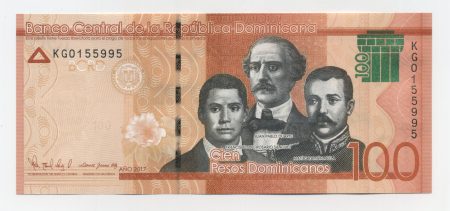 Dominican Republic 100 Pesos 2017 Pick 190d UNC