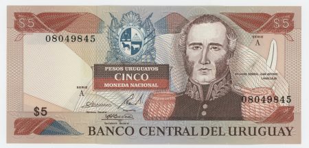 Uruguay 5 Pesos 1997 Pick 73A UNC
